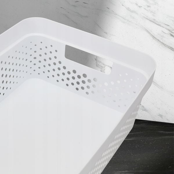 Curver Pojemnik Pudełko Ażurowe Eko 11 L Biały zdjęcie 6