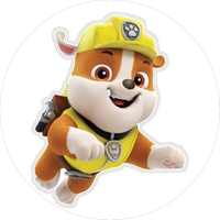 Opłatek na tort PAW Psi Patrol Pies Pieski Marshall Rubble Rocky Skye Zuma