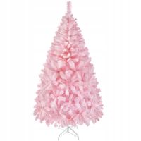 Yaheetech Choinka 183cm ze Składanym Stojakiem, Sztuczna Choinka, Różowa