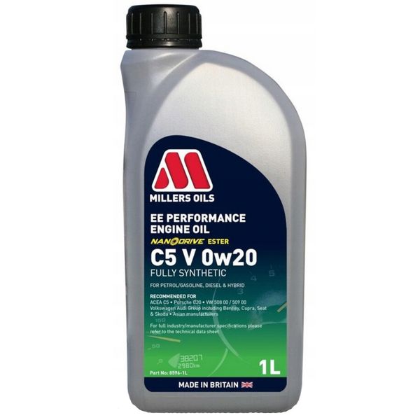 Olej Millers EE PERFORMANCE (8596)C5 V 0w/20 1l zdjęcie 1