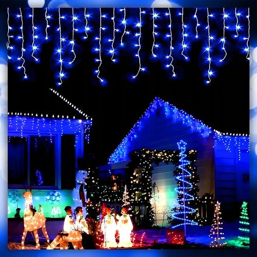 SOPLE LAMPKI CHOINKOWE ŚWIATEŁKA 300 LED 15,2M GRUBY KABEL FLASH ZEWNĘTRZNE na Arena.pl