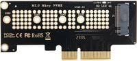 2X Karta adapter do komputera PC stacjonarnego PCIe 4.0 X4 na dysk M.2 NVME