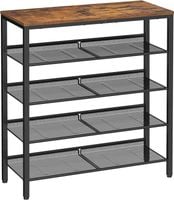 Szafka na buty loft rustykalny brąz 4 półki loftowa do korytarza