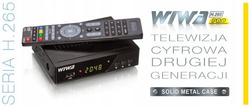 Tuner DVB-T2 WIWA H.265 PRO - dekoder w solidnej metalowej obudowie na Arena.pl