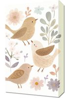 Obraz 30x50cm Wzory dla Dzieci, Dziewczynki i Chłopca - Ptaszki