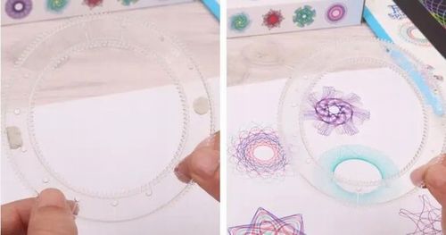 SPIROGRAF KREATYWNY ZESTAW DO RYSOWANIA WZORÓW XXL SZABLONY PISAKI KARTKI na Arena.pl