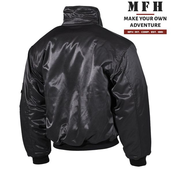 Kurtka Pilotka US CWU Pilotenjack Ciepła czarna S zdjęcie 3