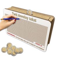 Skarbonka wykreślana na 5 zł prezent upominek urodziny cel 4000 zł