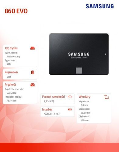 DYSK SSD 860EVO MZ-76E4T0B/EU 4TB na Arena.pl