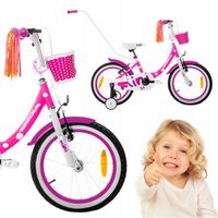 ROWER DZIECIĘCY TABOU ROWEREK MINI 14 CALI BARDZO LEKKI DLA DZIEWCZYNKI