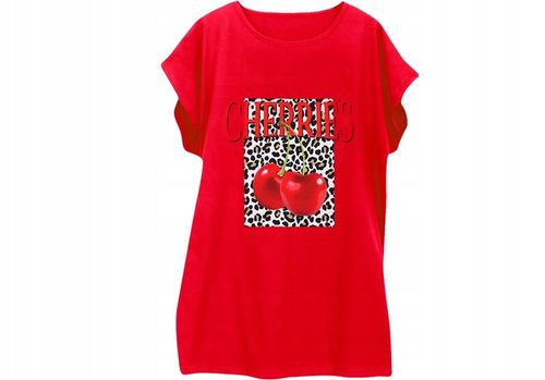 Kobieca dłuższa bluzka z bawełny Plus Size 4XL 48 na Arena.pl