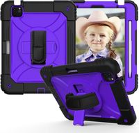 Etui do iPad Air 5/Air 4/Pro 11" Podstawka i Pasek na Ramię Fioletowe