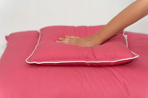 Poduszka Pierze 70x80 cm puch i pierze RÓŻOWA, producent na Arena.pl