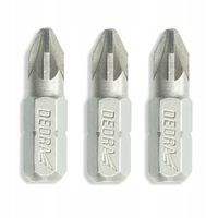 końcówki wkrętakowe pozidriv pz3x25mm, 3szt blister