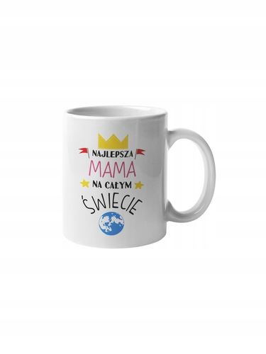 KOSZULKA DLA MAMY Z KUBKIEM NAJLEPSZA MAMA NA ŚWIECIE ZESTAW UPOMINKOWY 1+1 na Arena.pl