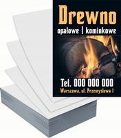 Ulotki A5 reklamowe firmowe 5000szt dużo różnych wzorów DREWNO KOMINKOWE
