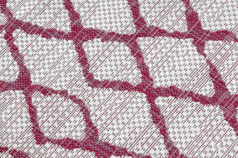 RUG/LU/VINEA/GRID/CREAM+PINK/80x150 zdjęcie 4