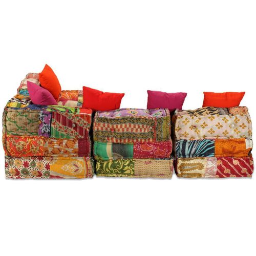 Modułowa Sofa Patchworkowa, 4-Osobowa na Arena.pl