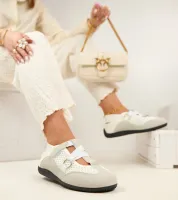 Szare Baleriny W Sportowym Stylu Vesper 41