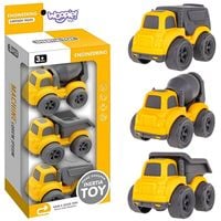 DLA DZIECI  3W1  ZESTAW POJAZDY BUDOWLANE