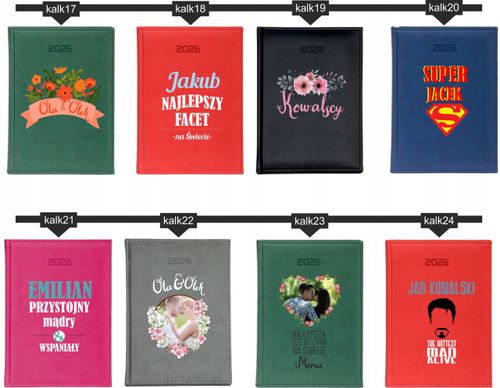 STYLOWY PREZENT DLA KOLEŻANKI personalizowany kalendarz A4 2026 KSIĄŻKOWY na Arena.pl