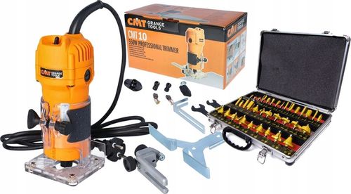 CMT FREZARKA RĘCZNA KRAWĘDZIOWA 550W CMT10 TRYMER KRAWĘDZI 6,35 6-8mm na Arena.pl