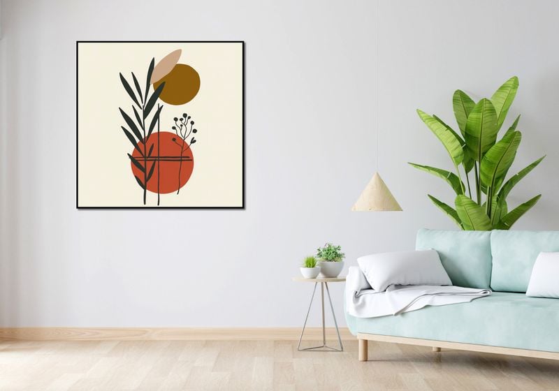 Plakat 100x100cm Kontrast w Botanice zdjęcie 4