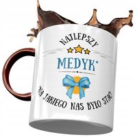 Kubek Bordowy Dla Medyka Najlepszy Medyk Prezent Z Nadrukiem Ze Zdjęciem