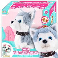 Piesek Pies Chodzi Siada Węszy Reaguje Na Dżwięk Interaktywny Maskotka