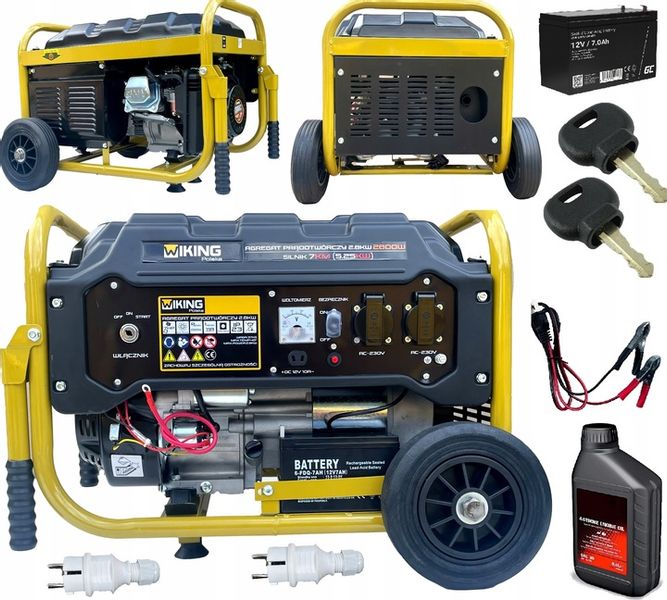 Agregat prądotwórczy 5,25kW generator prądu AVR ele-start koła zdjęcie 1