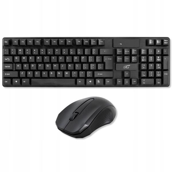 ZESTAW KLAWIATURA MYSZKA BEZPRZEWODOWA CZARNY SLIM zdjęcie 5