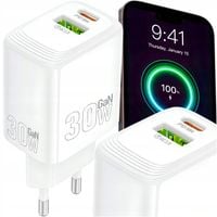 ŁADOWARKA SIECIOWA SZYBKA 30W Quick Charge USB PD USB-C UNIWERSALNA