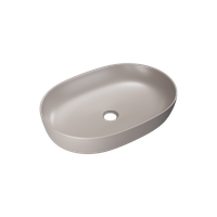 Jima umywalka nablatowa 61x41 cm owalna, cappucino mat