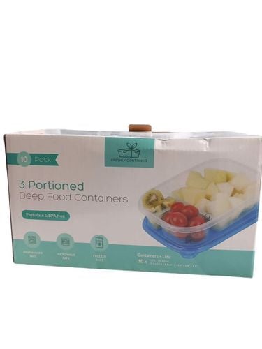Pojemniki Na Żywność Z Przegródkami I Pokrywką 10S na Arena.pl