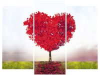 OBRAZ TREE OF LOVE MIŁOŚĆ SERCE PRZYRODA