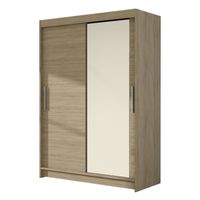 Szafa przesuwna z lustrem Paula 120 cm dąb sonoma