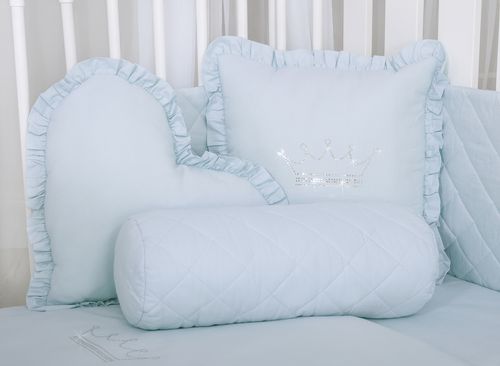 Dekoracyjna poduszka wałek - niebieski na Arena.pl