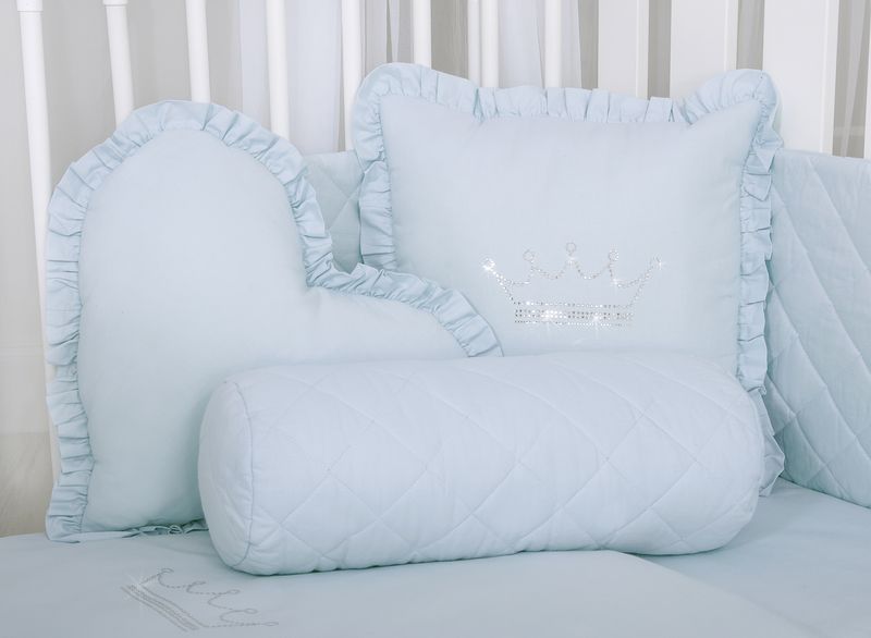 Dekoracyjna poduszka wałek - niebieski zdjęcie 2