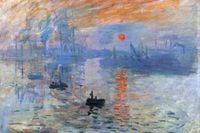 Plakat 30x20cm  Impression, Sunrise, Monet Vintage do Salonu