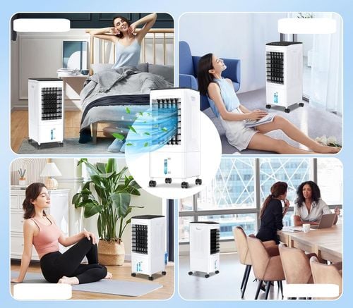 Klimatyzator przenośny z funkcją chłodzenia wodą 60W 6L POWYSTAWOWY na Arena.pl