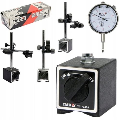 CZUJNIK ZEGAROWY 0-10MM bicia + STATYW MAGNETYCZNY CZUJNIKA ZEGAROWEGO Yato na Arena.pl