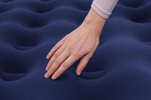 Materac Dmuchany Jednoosobowy Welurowy prawie 2m 185x76 22 cm łóżko na Arena.pl