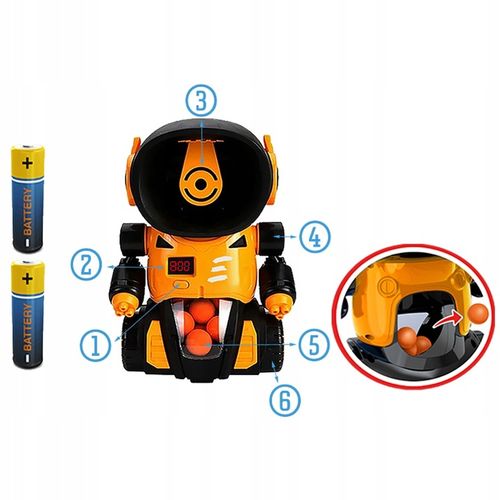 Zabawka Dla Dzieci Strzelanie do Celu Robot Roboschoot Licznik Punktów na Arena.pl