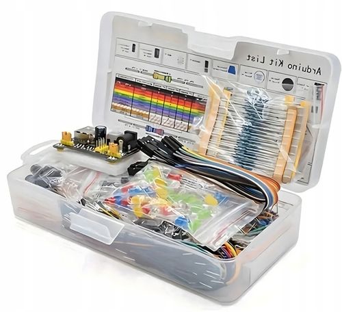 ZESTAW STARTOWY KOMPONENTÓW ARDUINO UNO R3 DO NAUKI PROGRAMOWANIA XXL na Arena.pl