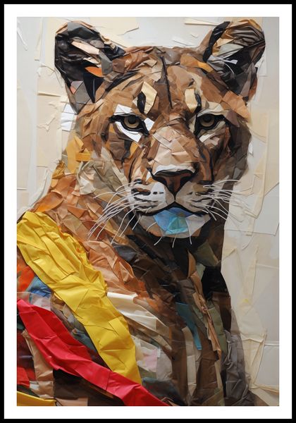 Plakat 61x90,5cm Papierowy Tygrys zdjęcie 3
