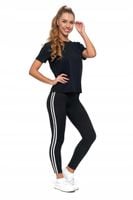 moraj - t-shirt bawełniany damski - czarny - xl