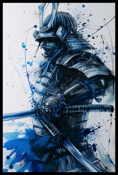 Plakat 40x60cm Samuraj w Błękicie zdjęcie 2