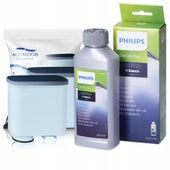 2x Filtr Wody Do Ekspresu Philips Saeco AL-Clean + Odkamieniacz 250ml