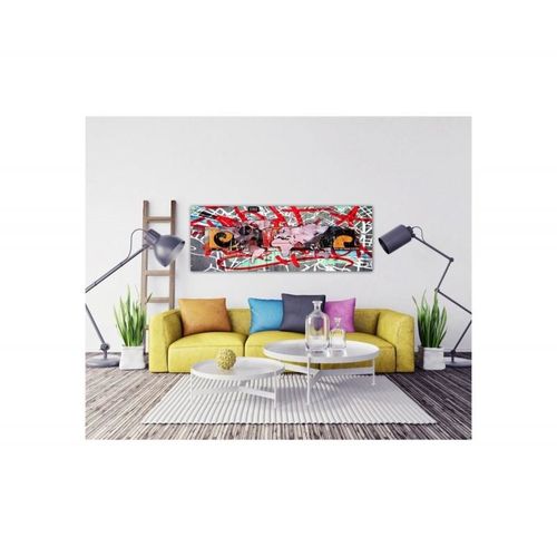 Obraz na płótnie - Canvas, Mapa Świata - graffiti 100x40 na Arena.pl