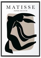 Plakat henri matisse postać kobiety 50x70 cm w czarnej ramie